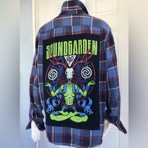 Soundgarden band tee flannel